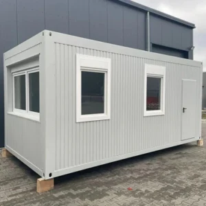 Fuldt udstyret 20 fods kontorcontainer